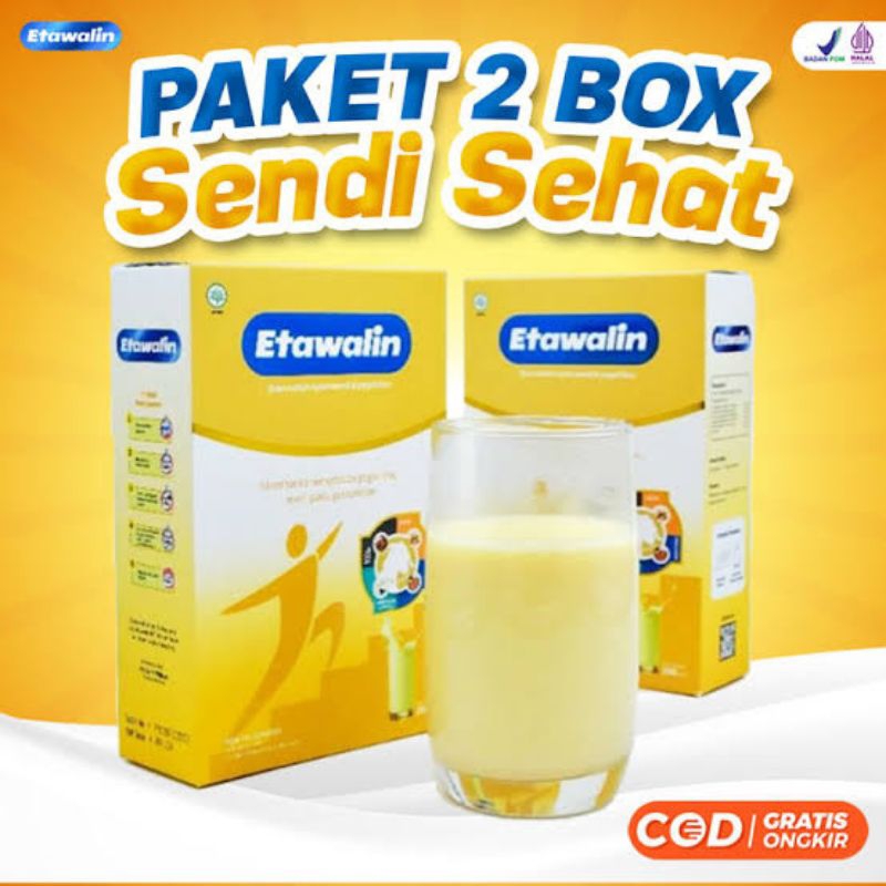 

Paket 2 Box ETAWALIN Susu Etawa Herbal Mengatasi Nyeri Sendi, Asam Urat, Serta Menguatkan Tulang & Sendi