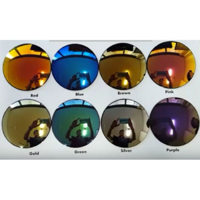 lensa mirror warna minus untuk kacamata hitam merah biru hijau