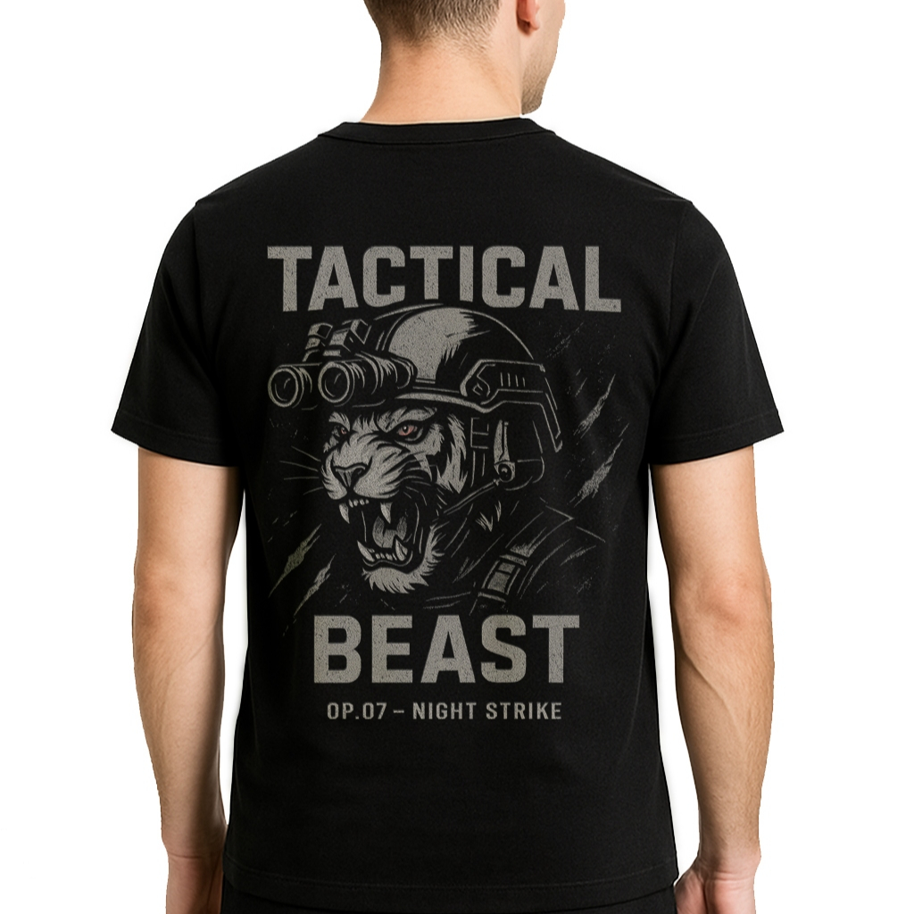 RSA Kaos Tactical Beast - Baju Taktikal Pria Army -  Combed 24s Premium -  TNI Polisi Brimob