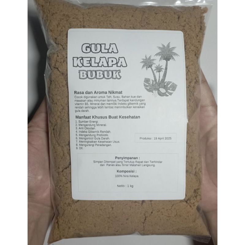 

Gula kelapa bubuk organik 1kg