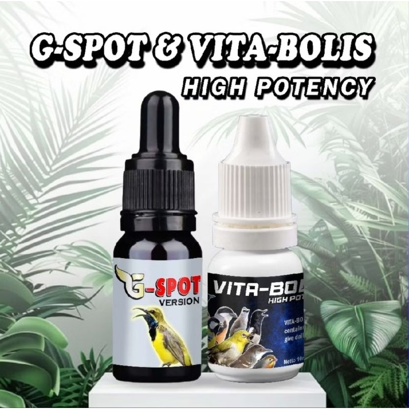3 PAKET [  GSPOT + VITABOLIS + CEPUK  ]   VITAMIN PENGGACOR BURUNG PLECI MURAI