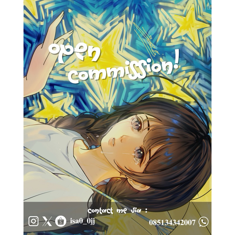 Commission Art / Jasa Gambar Style Anime Murah