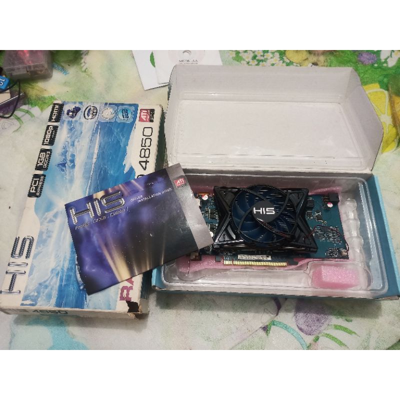 VGA HIS RADEON HD 4850 1GB DDR3 256BIT NORMAL+DRIVER FULL SET