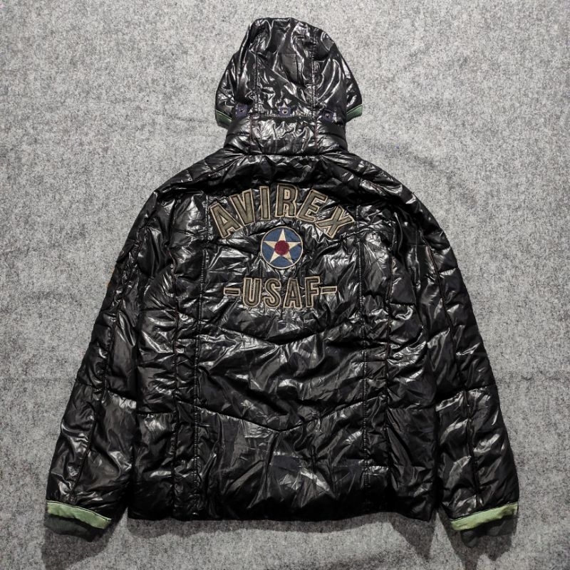 JACKET PUFFER MILITARY AVIREX USAF VINTAGE THRIFT/SECOND