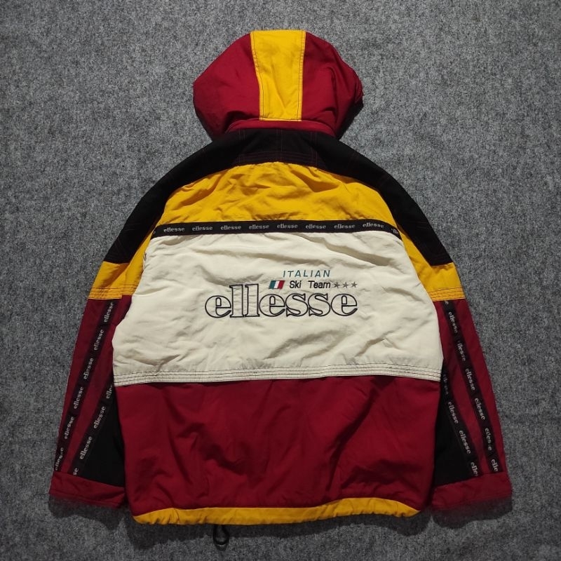 JACKET SKI SNOWBOARD OUTDOOR ELLESSE COLORBLOCK/COLOURBLOCK VINTAGE THRIFT/SECOND
