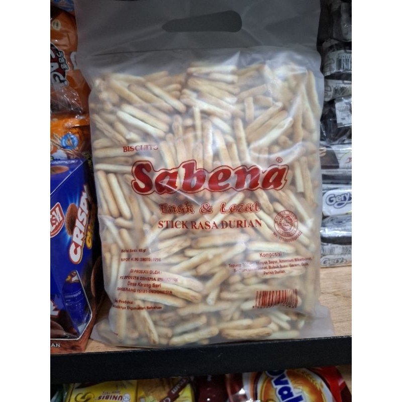 

Sabena biskuit stick durian 400 gr