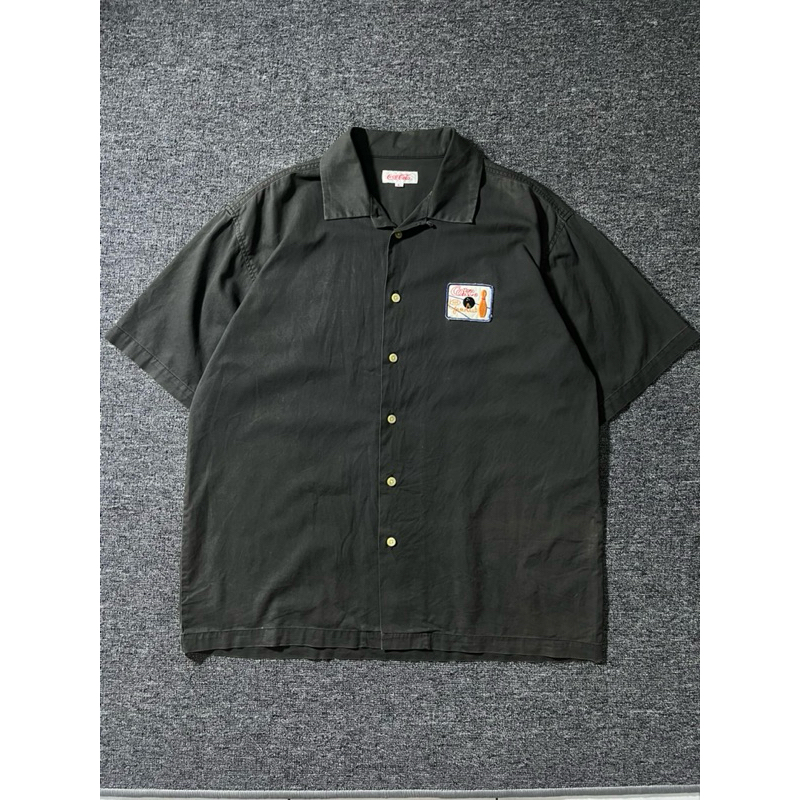 kemeja workshirt open collar second