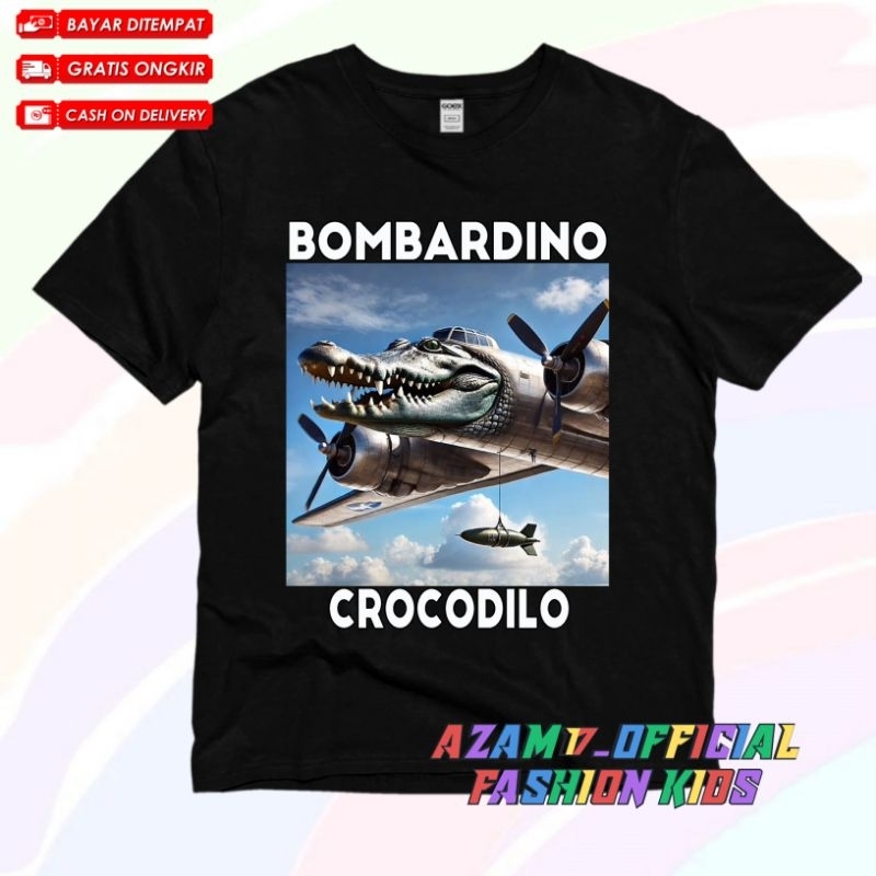 Kaos Anak Baju Anak Anomali Bombardino Crocodilo Free Nama / Kaos Tshirt Anak Bombardino Crocodilo A