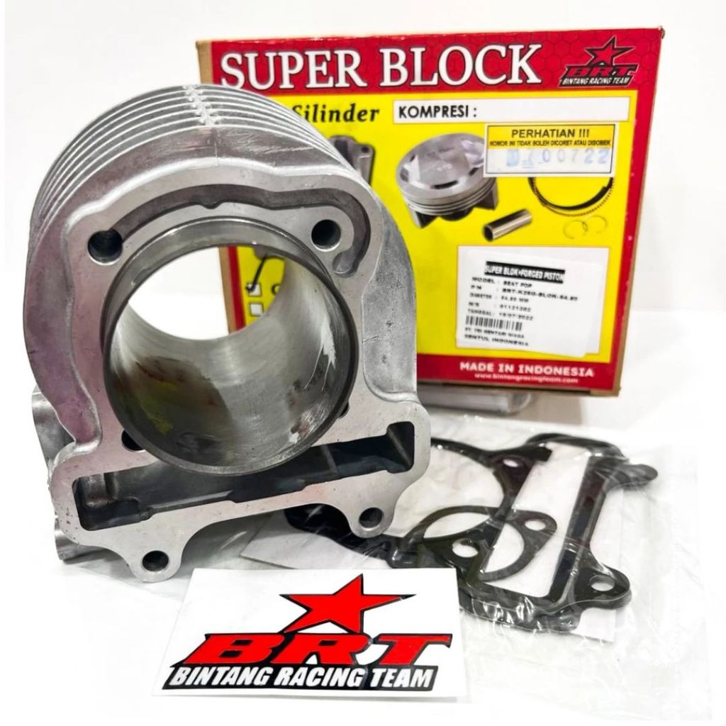 BLOK + PAKING SET CAST IRON BRT BEAT POP ESP STREET SCOOPY ESP 54.50 MM