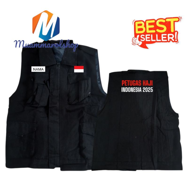 rompi petugas haji indonesia bordir