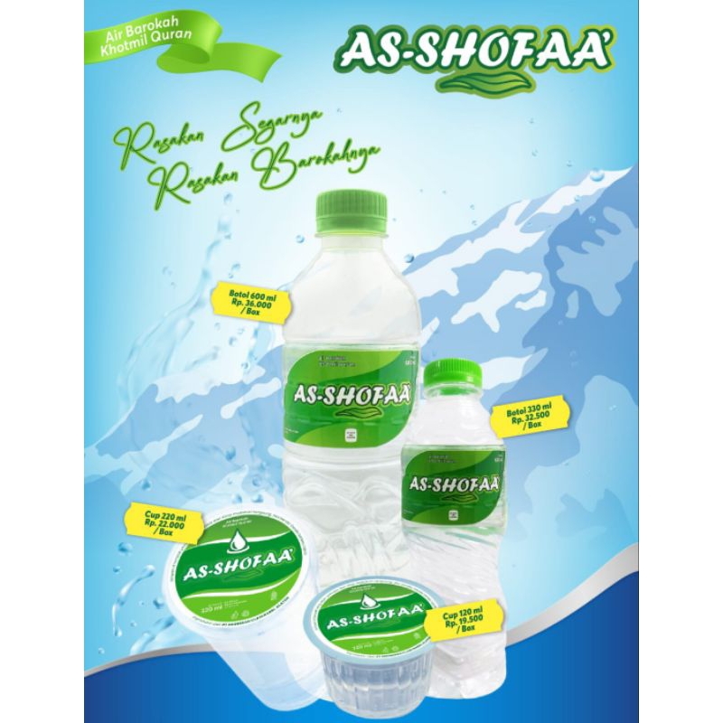 

Air minum kemasan barokah hodmil quran. 350ml isi 24 botol