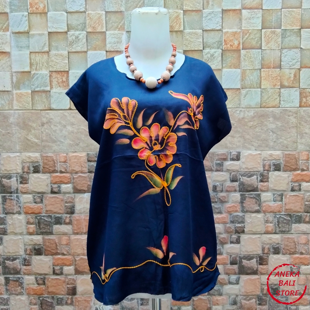Baju atasan stik lukis Bali murah UK-XL, pakaian wanita,  Baju bordiran bali, atasan wanita, blouse 
