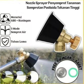 Nozzle Sprayer Kepala Semprotan Tanaman Alat Penyiraman Disinfektan Hama Tumbuhan / Kepala Selang Ai