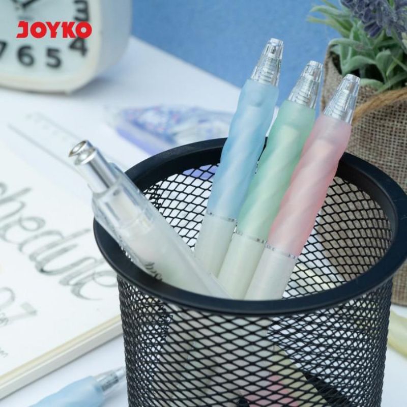 

JOYKO Gel Pen Pulpen Pena GP-412 Love Yourself Gel 0.5 mm Retractable Pen Warna Warni Soft Color ECER