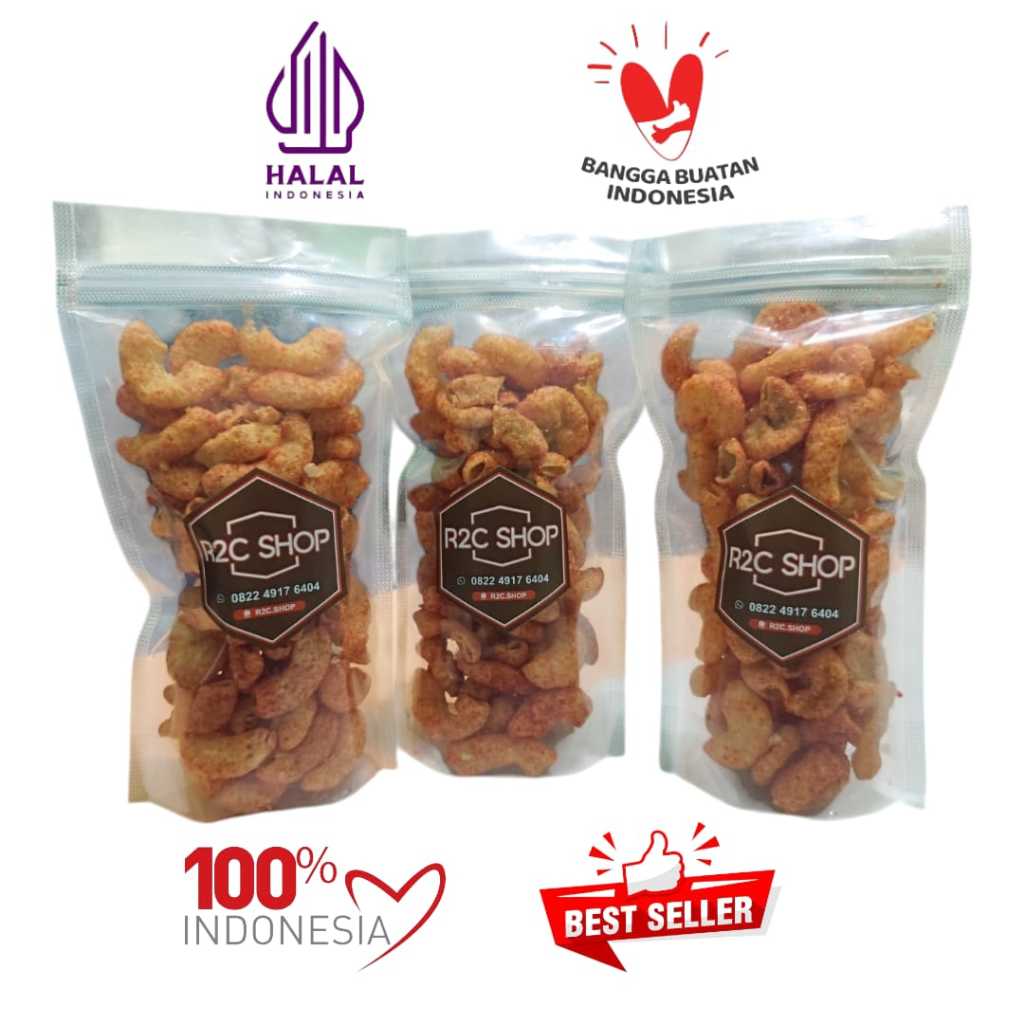 

Makaroni Renyah Snack Cemilan Macaroni Bumbu Nasi Padang Pedas Gurih Balado Kemasan 30gram