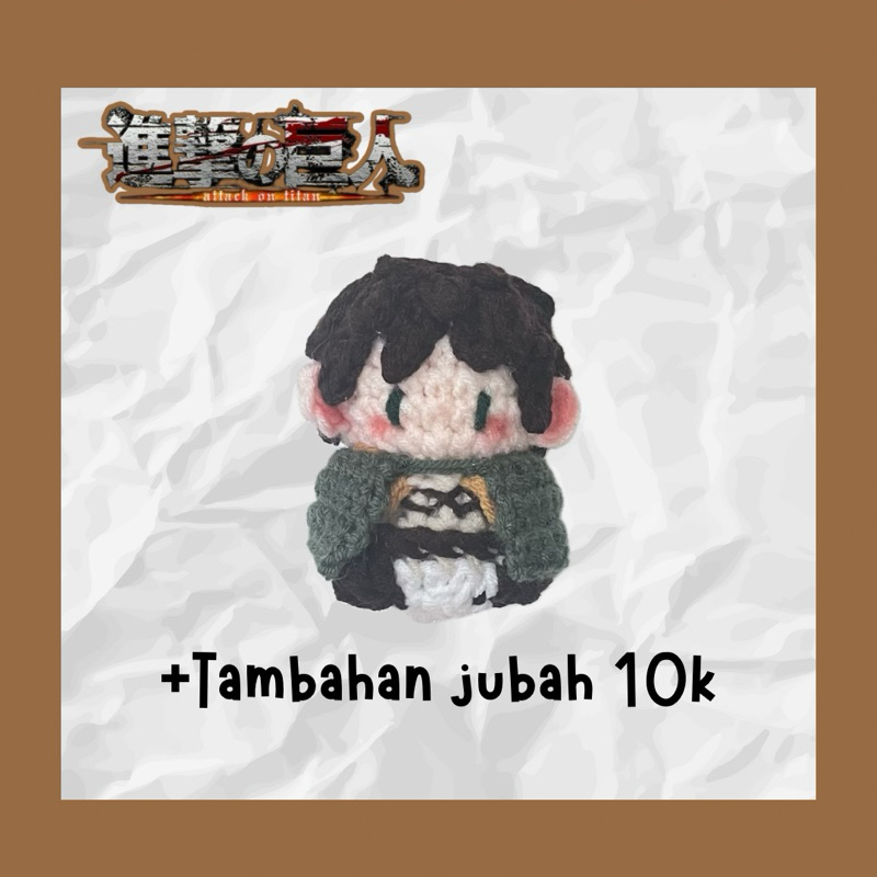 crochet mini doll tambahan jubah aot