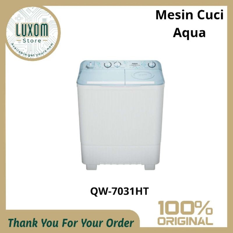 Mesin Cuci Aqua QW-7031HT/Mesin Cuci 2 Tabung/Mesin Cuci Aqua/7kg