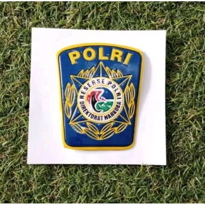 Stiker Embos Timbul Logo DIREKTORAT NARKOBA RESERSE POLRI