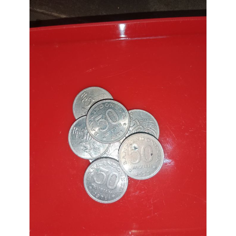 Uang koin 50 rupiah tahun 1971