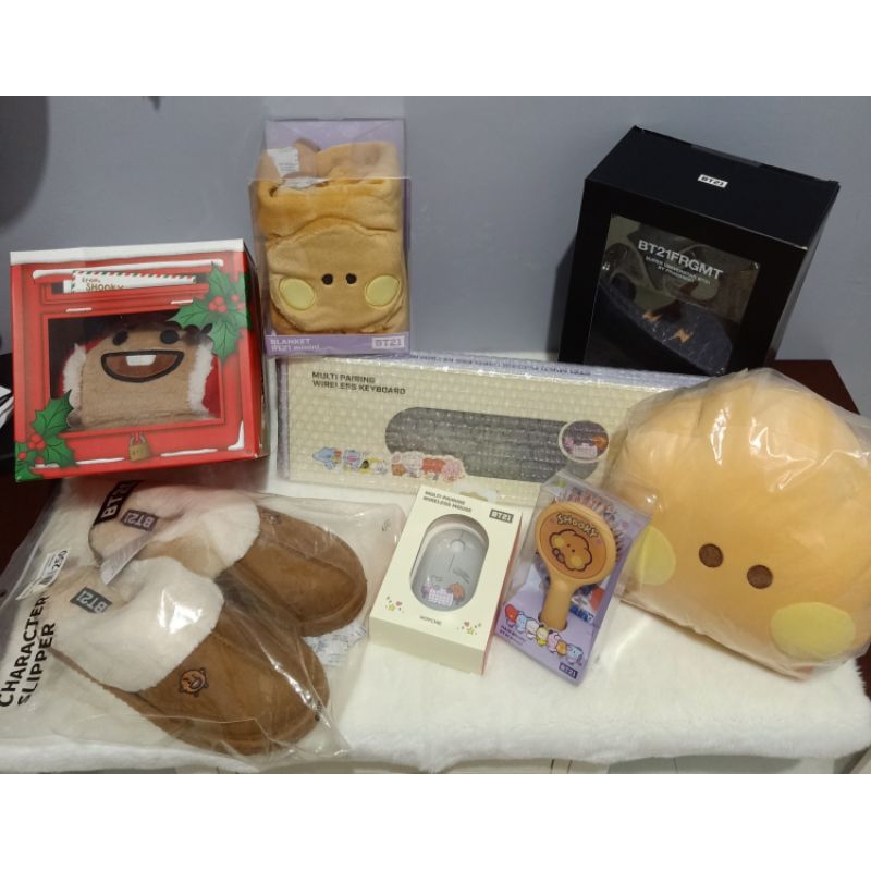 READY DOLL KEYRING PLUSH KEYRING BT21 SHOOKY OFFICIAL