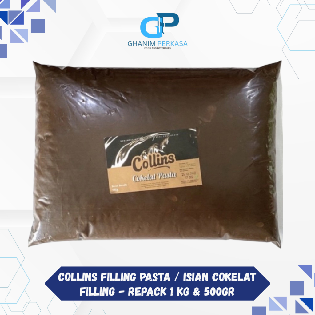 

PROMO!! Collins Filling Pasta / Isian Cokelat Filling - Repack 1 KG & 500GR