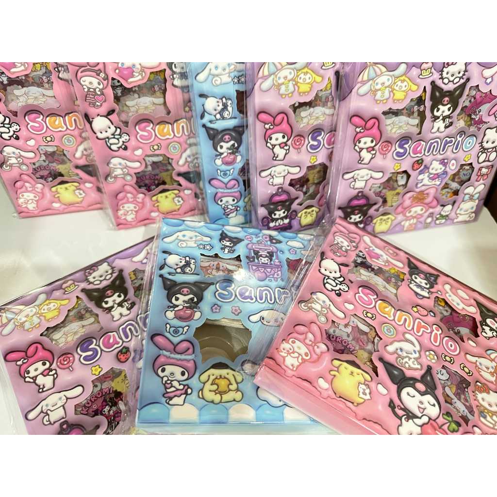 

Sticker 3D Sanrio Isi 100pcs per Box Stiker Karakter Lucu untuk Anak