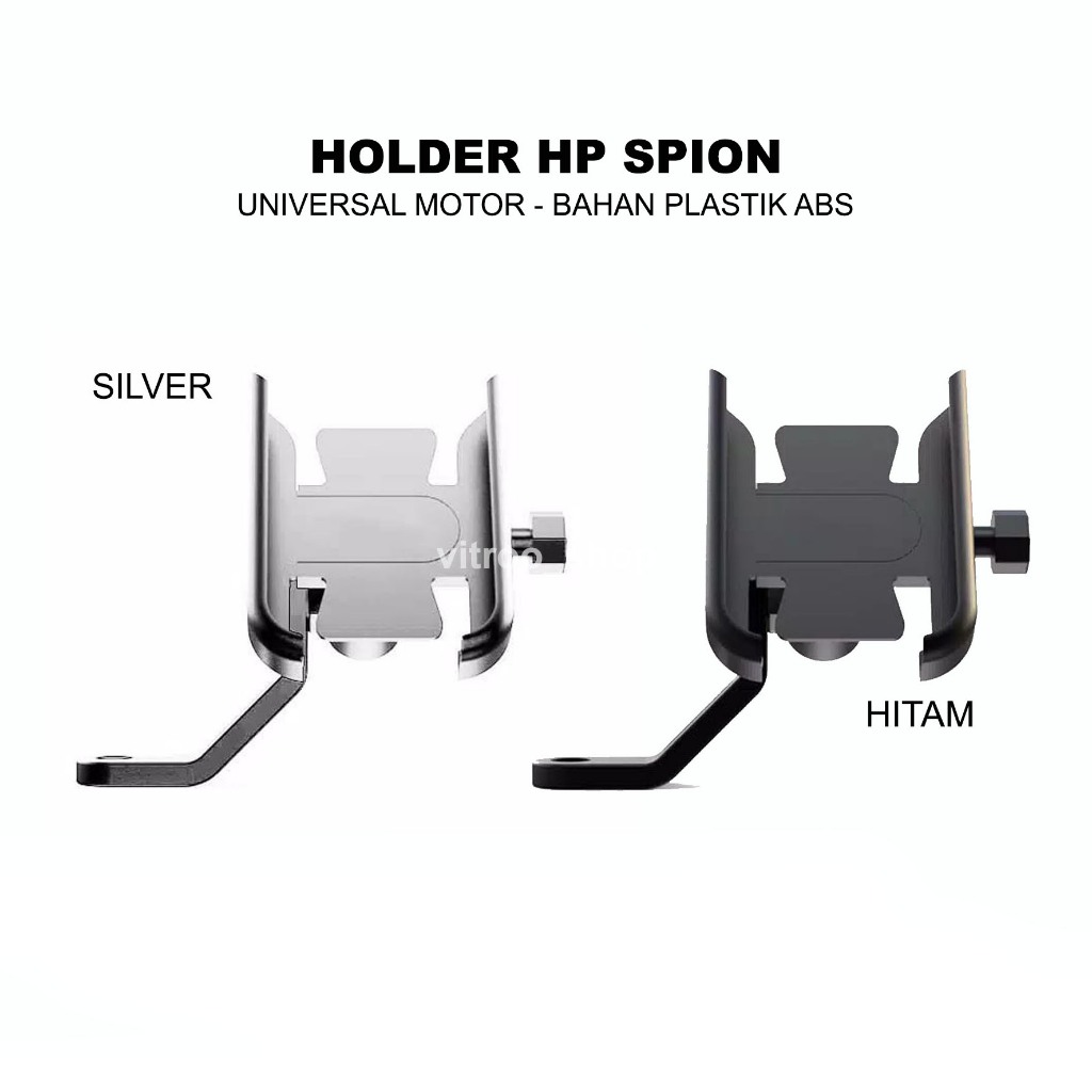 BHX2 - Holder HP Spion Motor Dudukan Handphone Motor Stand Bracket Honda Yamaha Beat Mio Vario Nmax 