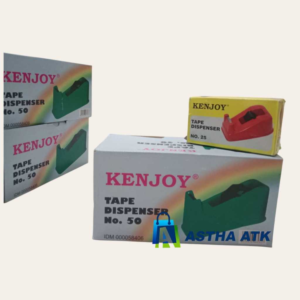 

KENJOY Tape Dispenser No. 25 / 50 - Alat Potong Lakban ATK Kantor Sekolah