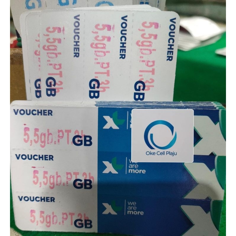 voucher XL 5.5GB(6gb)3hari