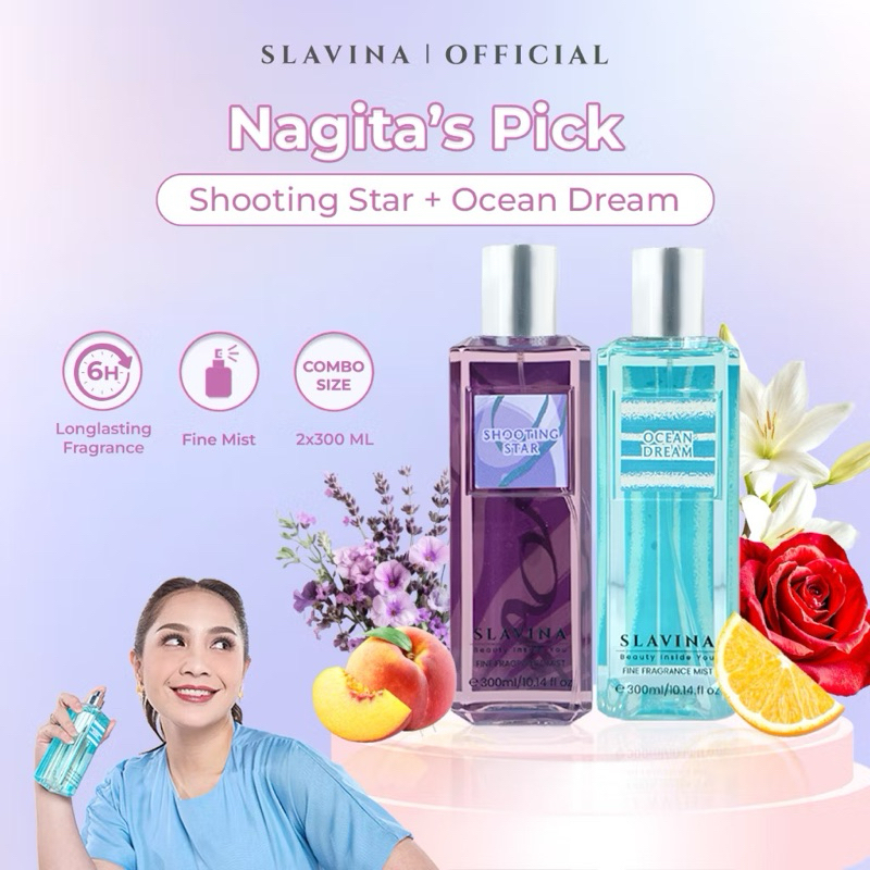 SLAVINA Body Mist (8 Varian) | Fragrance Parfum Wangi Nagita Slavina Tahan Lama | Azzahra kosmetik