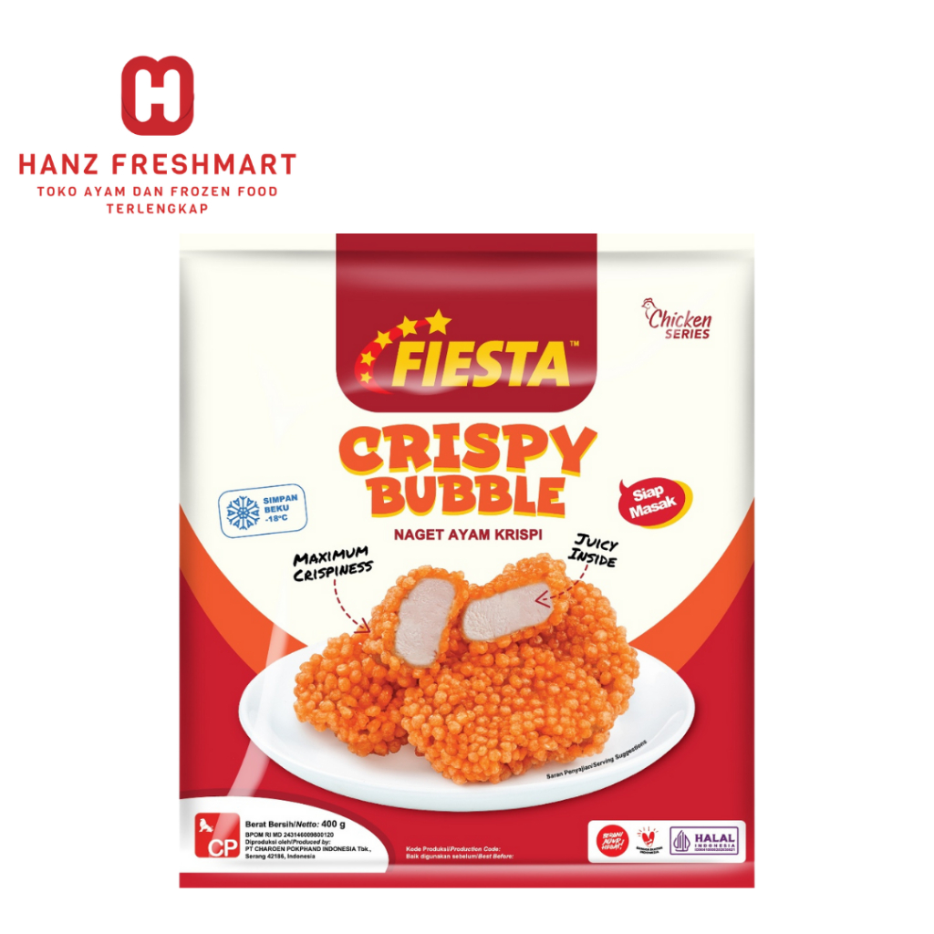 

Fiesta Crispy Bubble 400gr - Hanz Freshmart