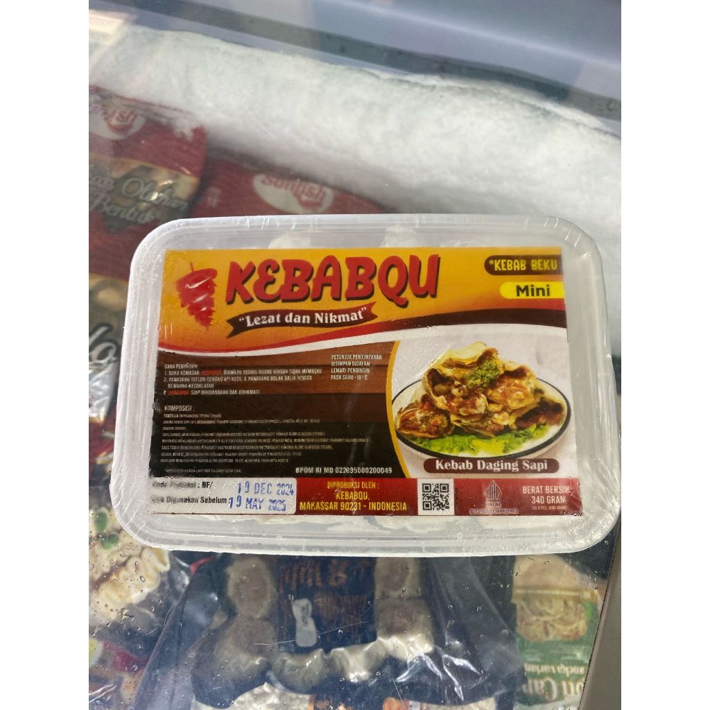 

KEBABQU KEBAB DAGING SAPI 340GR ISI 4