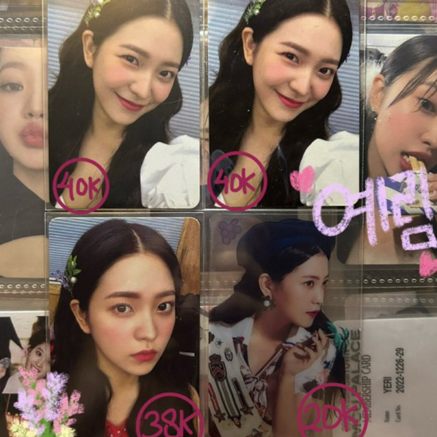 pc photocard yeri red velvet red summer reguler limited official