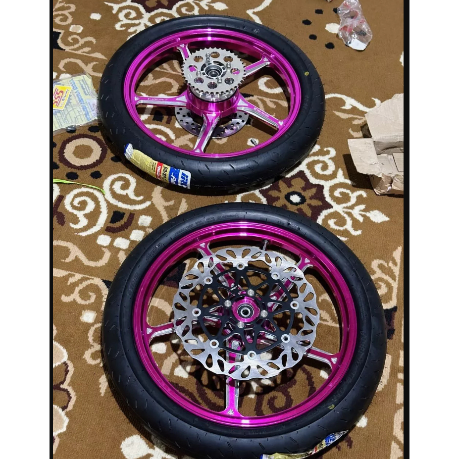 READY SEPAKET VELG MODEL ENKEI 511/VND PNP CRF, KLX, DTRACKER, PAKET TINGGAL PASANG