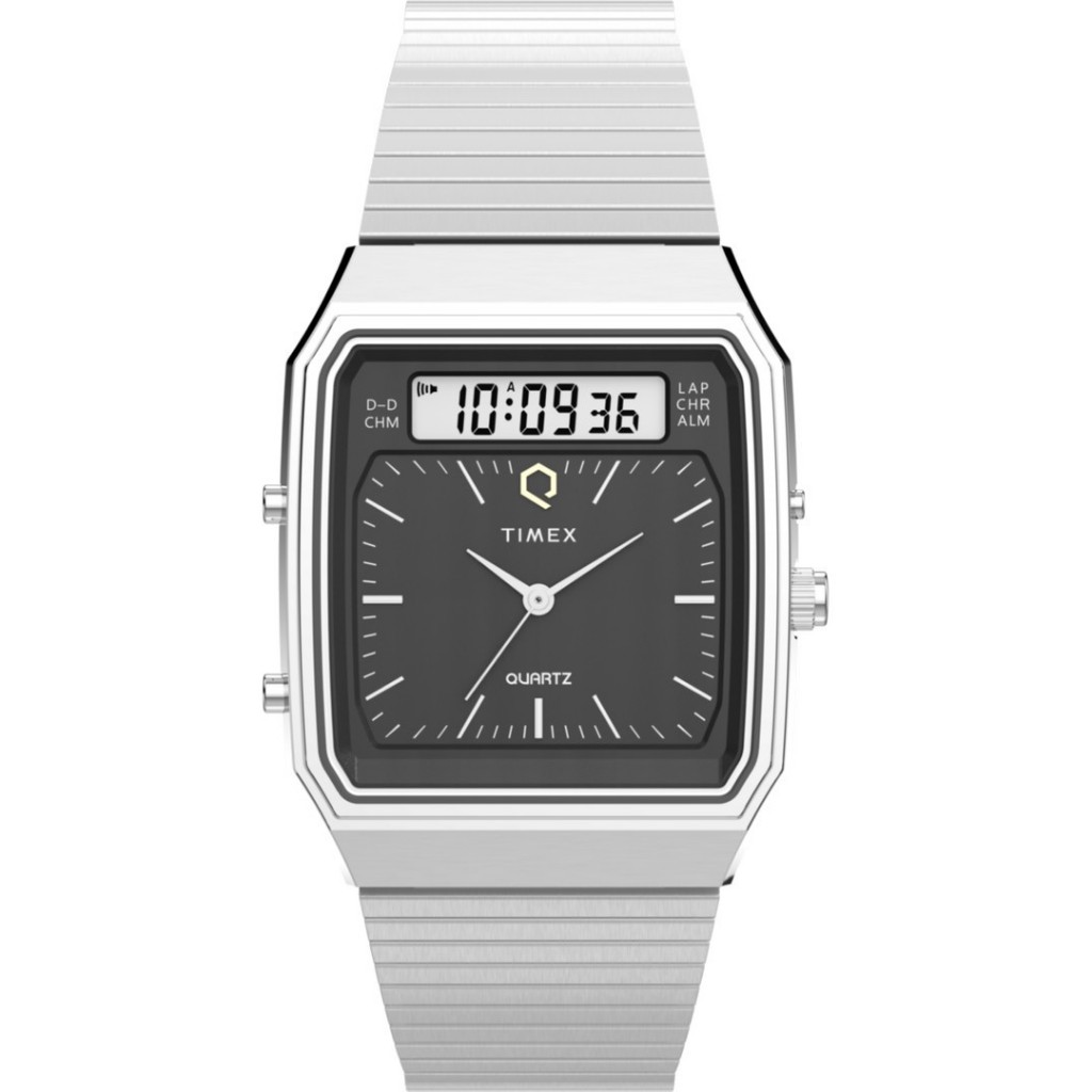 TIMEX TW2Y05900 Jam Tangan Unisex Digital Q Timex 1982 Ana-Digi Reissue Original & Garansi