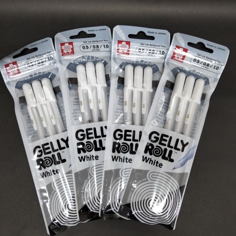 

Sakura Gelly Roll White Ink Set 3 Pulpen Putih set Gel Ink Ballpoint Pen set