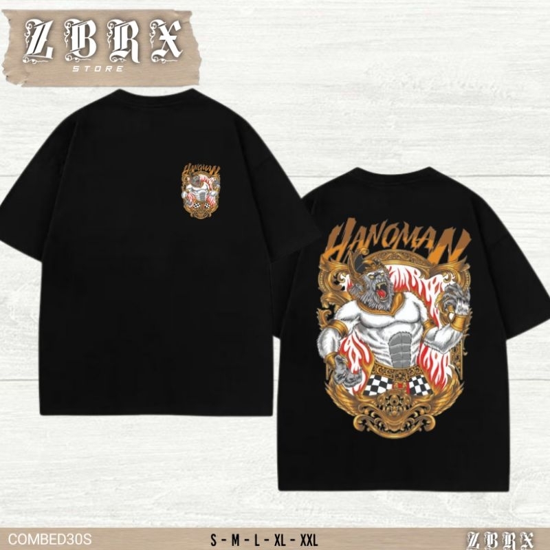 KAOS HANOMAN MODEL WAYANG HANOMAN SABLON DEPAN BELAKANG