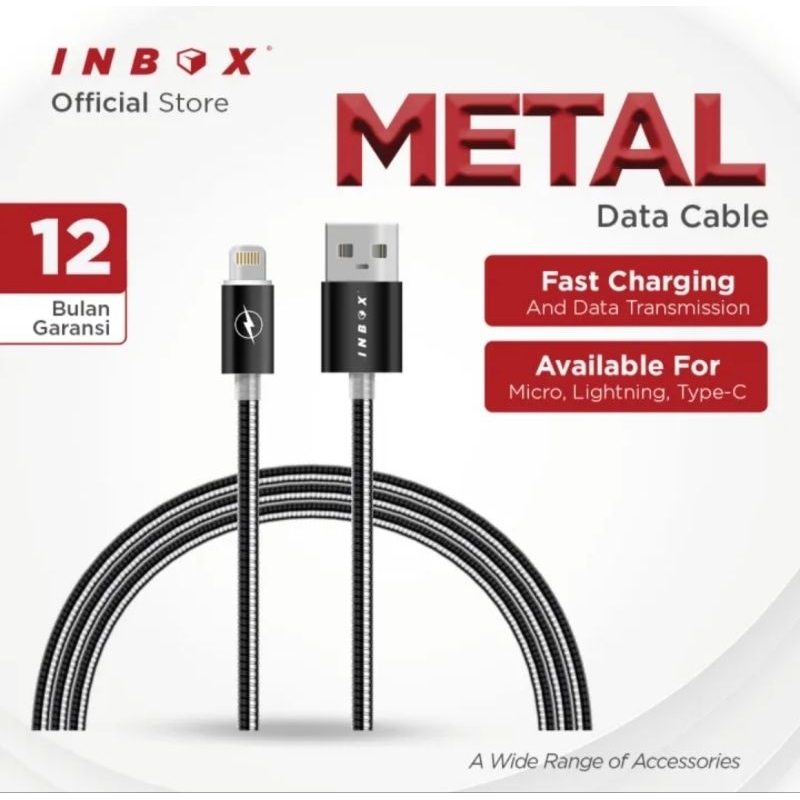 Kabel Data | Kabel USB | Kabel Charger Inbox Metal
