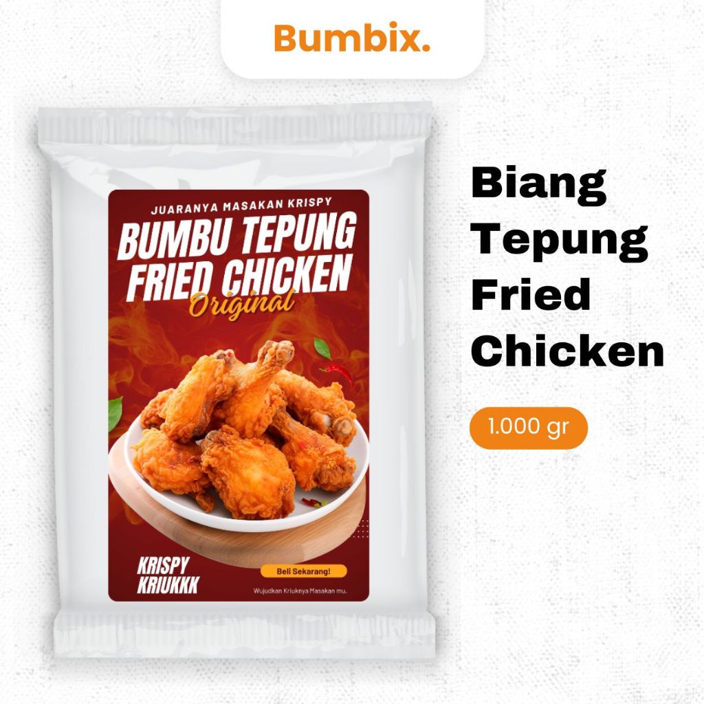 

Bumbix Biang Tepung Crispy Fried Chicken Original 1 kg (02)