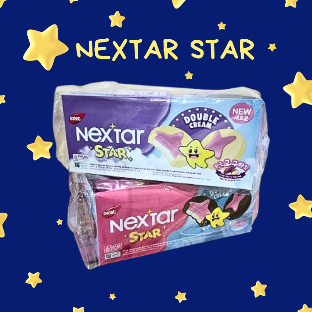 

Nextar Star 34gr 10pcs/box Choklat Strawberryvanila Goguma Snack Murah Nabati