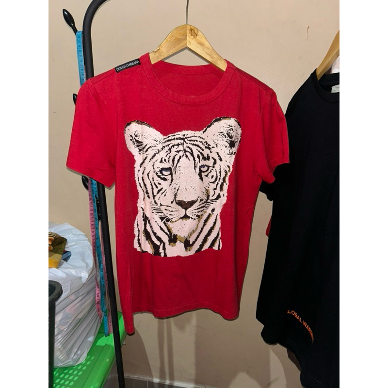 Kaos Dolce Gabana Print Tiger D&G