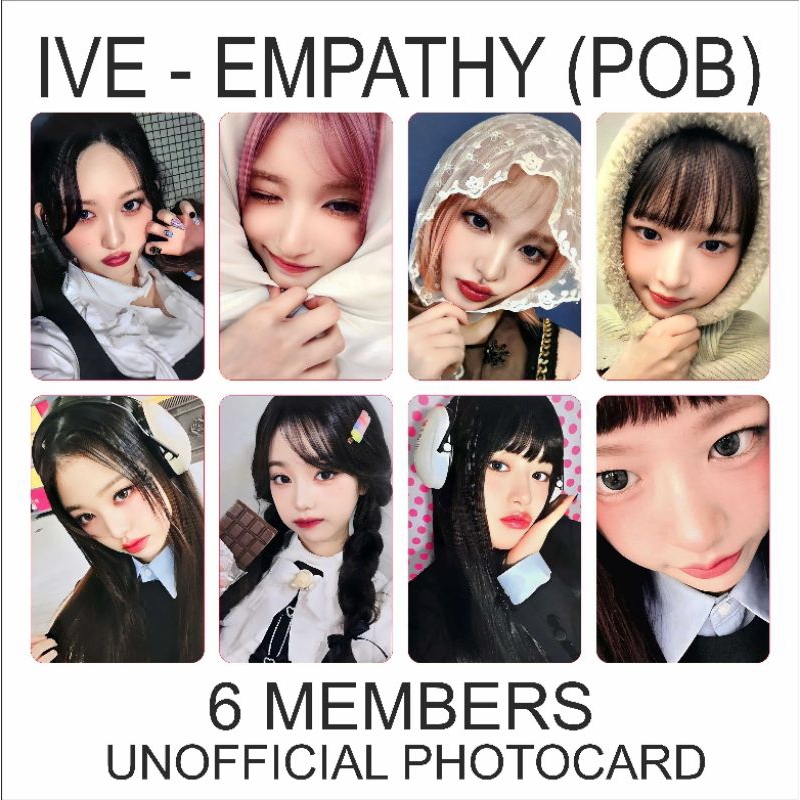 (BISA SATUAN) IVE EMPATHY POB Liz Rei Wonyoung Photocard Kpop