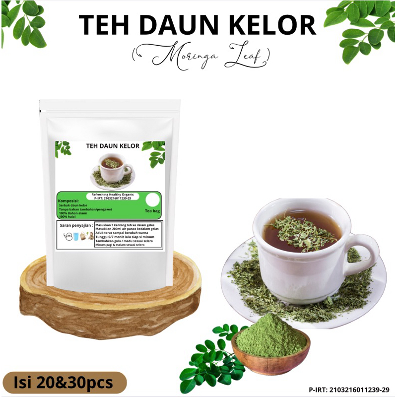 

Teh celup daun kelor| Moringa Leaf (isi 20&30pcs )