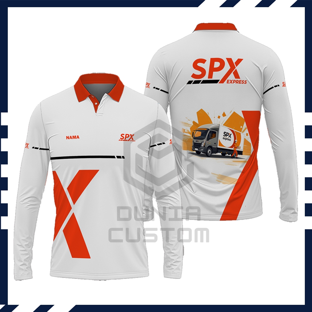 Jersey SPX Express Premium | Kaos Lengan Panjang SPX Express | Baju Driver