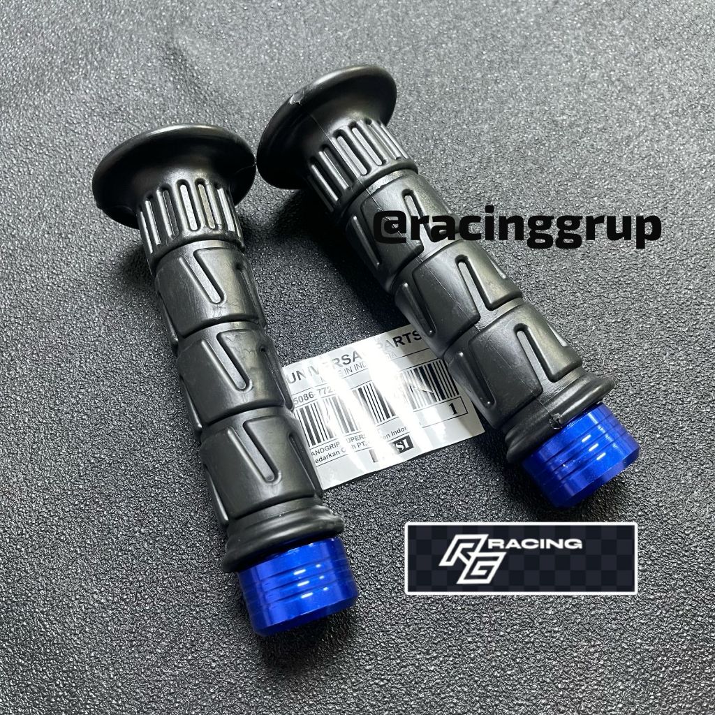 racinggrup Handgrip Kaze Stang Jalu PCX RG original - Bandul Stang Jalu motor biru
