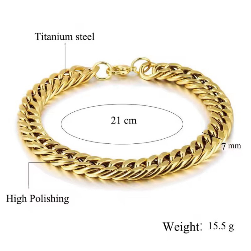 Best Sellert Gelang Titanium Pria Terbaru Gelang Rantai Pria Model Korea Gelang Bangle Gelang Titani