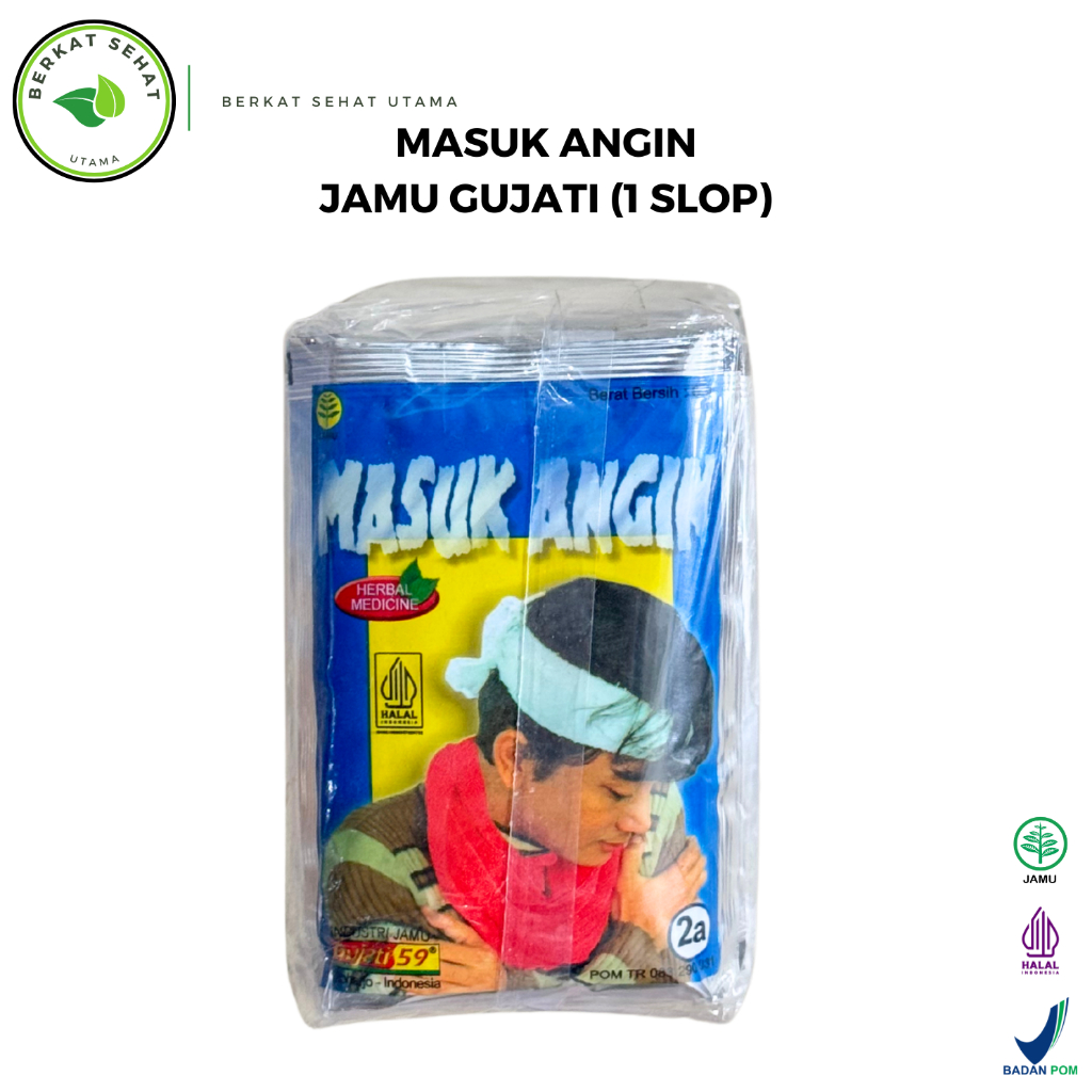 

Jamu Masuk Angin Gujati Serbuk 1 SLOP (isi 50 Sachet)