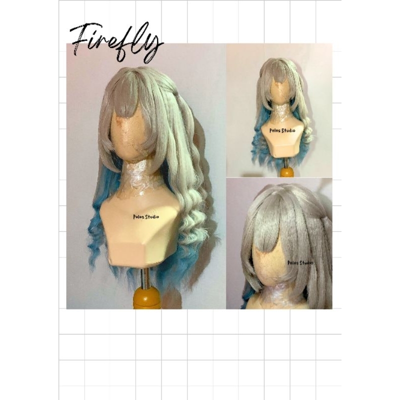 WIG FIREFLY HONKAI STAR RAIL Cosplay Firefly Hsr Wig Firefly Styled (Baca Deskripsi)