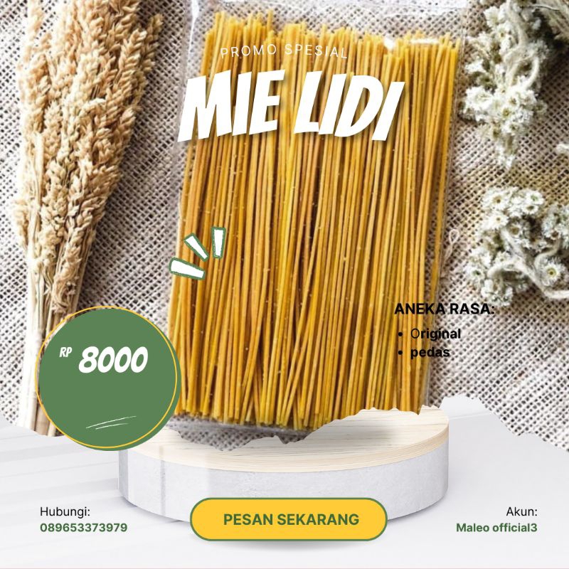 

Mie lidi 100gram
