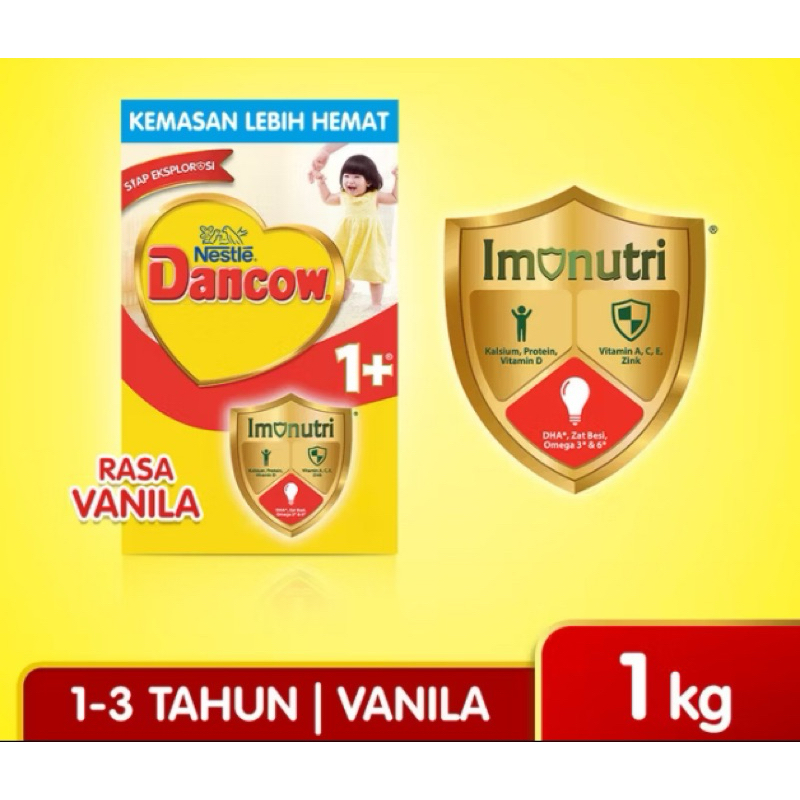 

Nestle Dancow 1+ Nutritods Usia 1-3 Tahun Rasa Vanila 1000 Gram Box